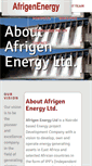 Mobile Screenshot of afrigenenergy.com