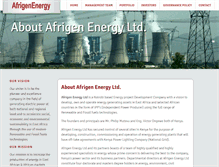 Tablet Screenshot of afrigenenergy.com